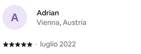 Recensione 5 stelle di Adrian — ospite da Vienna, Austria